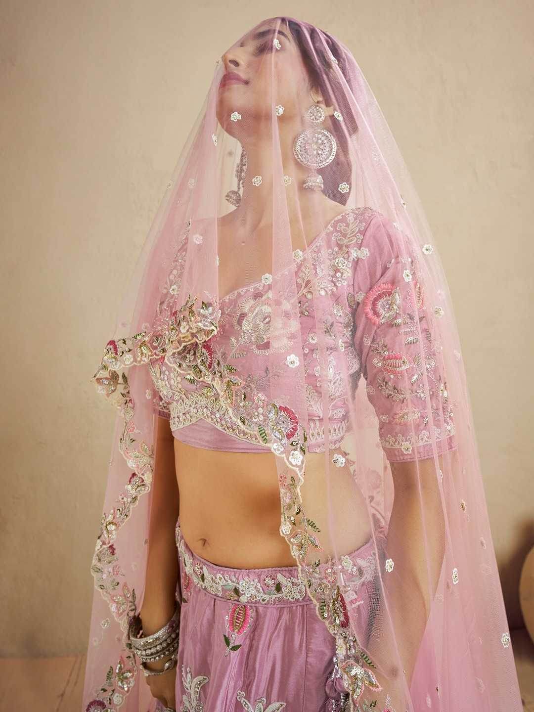 Satin Silk Lehenga - MYLUXURY LANE ENTERPRISE
